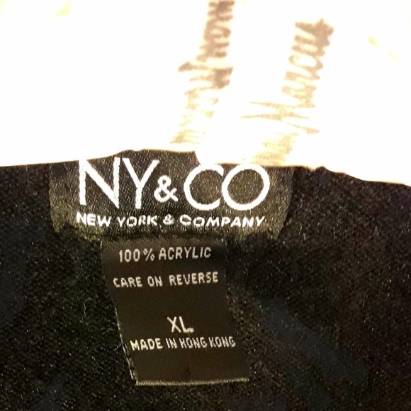 Black Long Sleeve VNeck Sweater Fleece Soft XL - Picture 5 of 5